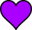 Purple Loveheart